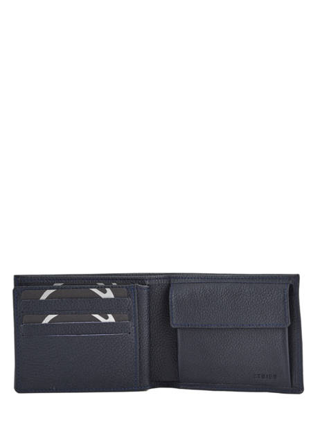 Wallet Leather Madras Etrier Blue madras EMAD121 other view 1