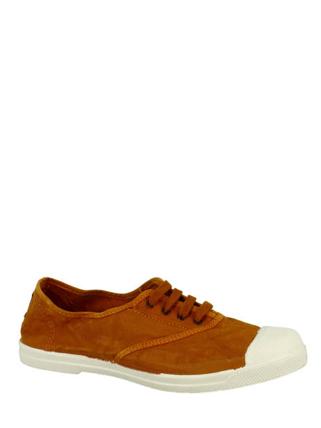 Low-top Sneakers Natural world Brown women 102E other view 3
