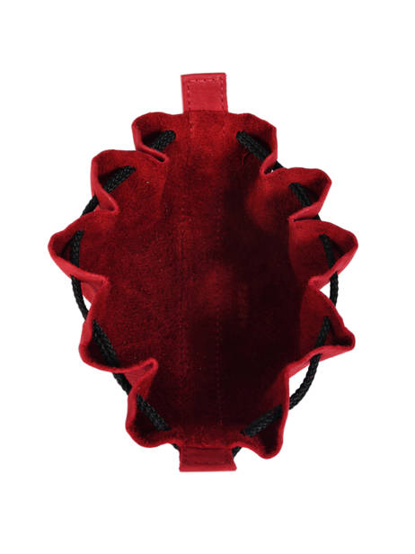 Leather Coin Purse Etincelle Nubuck Etrier Red etincelle nubuck EETN655 other view 1