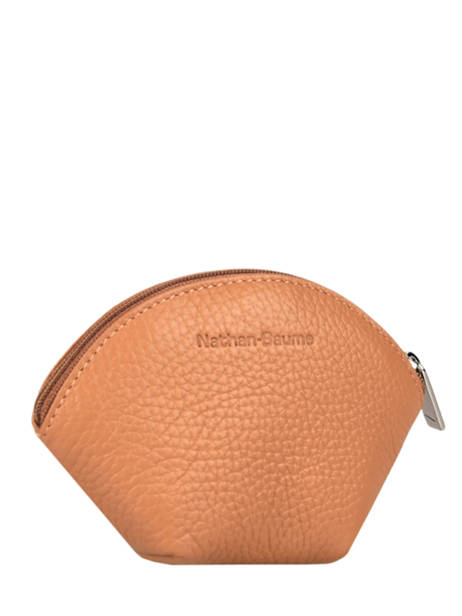 Porte-monnaie Cuir Nathan baume Marron original n 340N vue secondaire 2