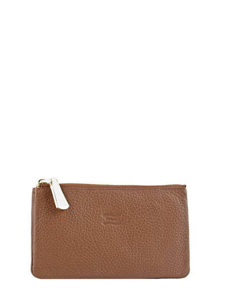 Leather Caviar Wallet Crinkles Brown caviar 14196