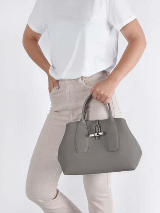 Longchamp Roseau Handbag Gray