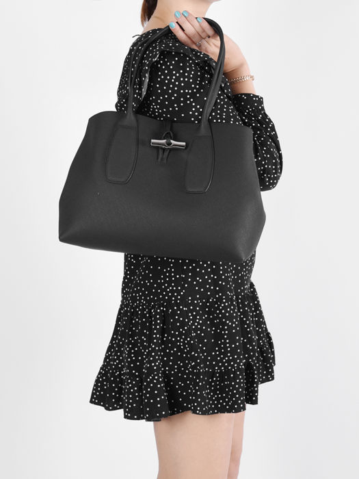 Longchamp Roseau Hobo bag Black