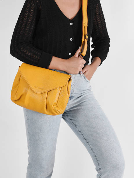 Small Leather Suzon Crossbody Bag Paul marius Yellow vintage M other view 1