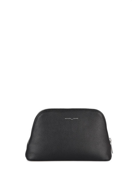 Leather Zip Pouch Nathan baume Black nathan 4 other view 2