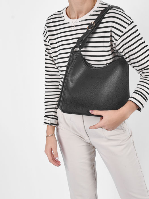 Longchamp Le foulonné Hobo bag Black