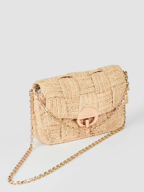 Sac BandouliÃ¨re Moon Damier Raphia Vanessa bruno Beige moon raphia 68V40533 vue secondaire 1