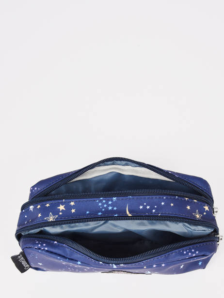 Trousse 2 Compartiments Boheme Caramel et cie Bleu boheme FI vue secondaire 1