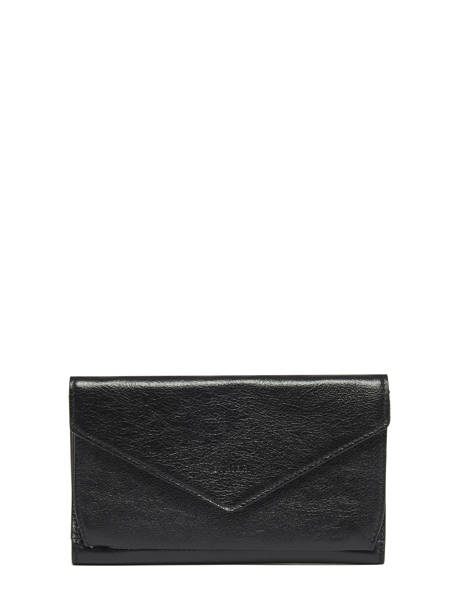 Continental Wallet Leather Etrier Black etincelle irisee EETI904