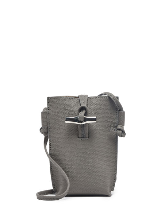 Longchamp Roseau Ipod case / cd holder Gray