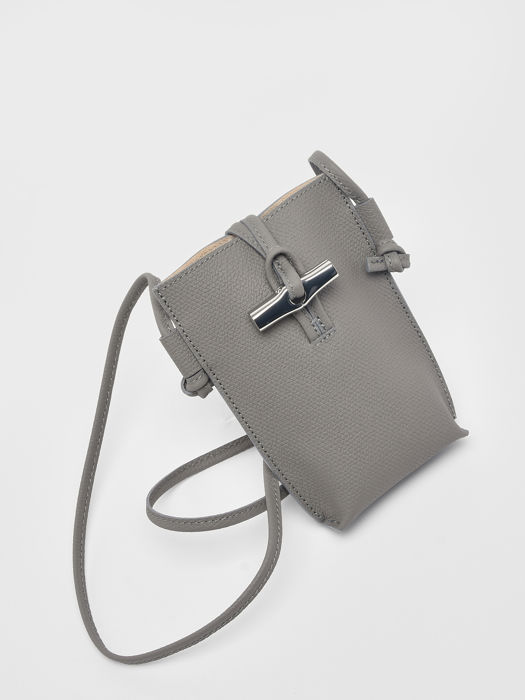 Longchamp Roseau Ipod case / cd holder Gray