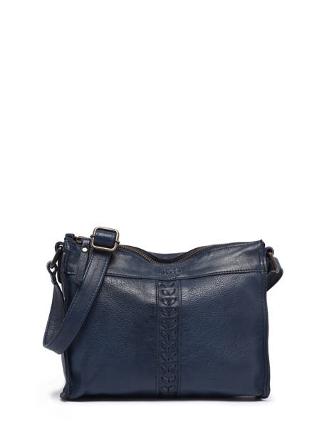 Crossbody Bag Cow Leather Basilic pepper Blue cow BCOW58