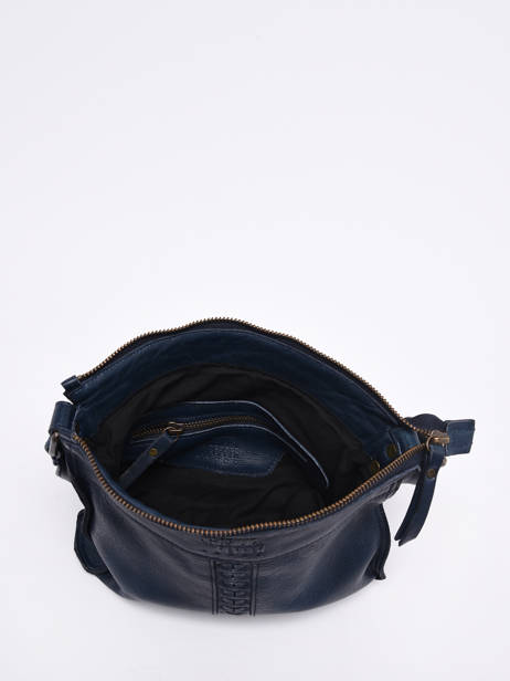 Crossbody Bag Cow Leather Basilic pepper Blue cow BCOW58 other view 3