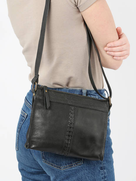 Crossbody Bag Cow Leather Basilic pepper Black cow BCOW58 other view 1