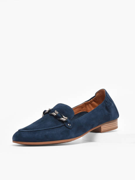Moccasins Zanga In Leather Mam'zelle Blue women CSIRK28 other view 1