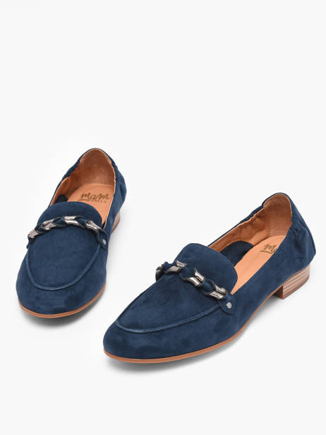 Moccasins Zanga In Leather Mam'zelle Blue women CSIRK28 other view 3
