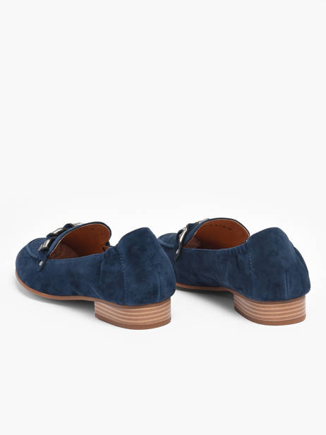 Moccasins Zanga In Leather Mam'zelle Blue women CSIRK28 other view 4
