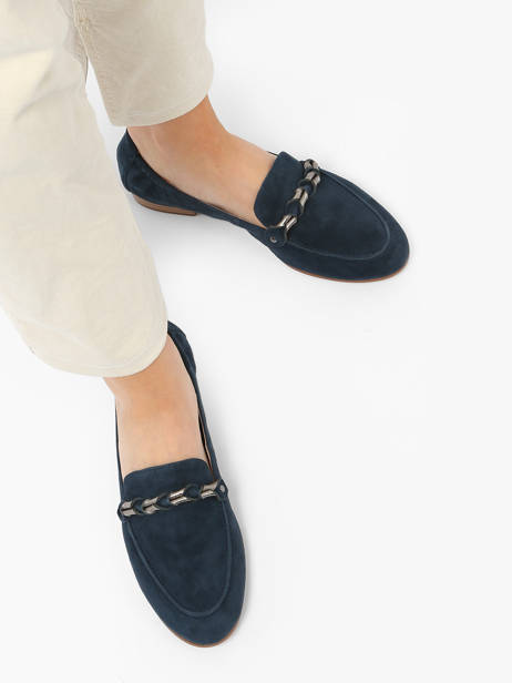 Moccasins Zanga In Leather Mam'zelle Blue women CSIRK28 other view 2