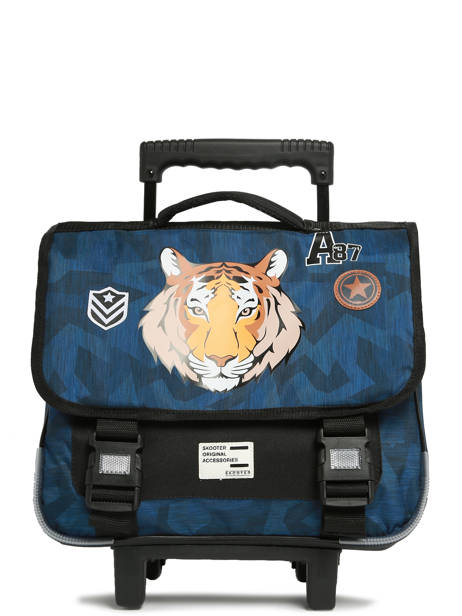 Cartable Ã  Roulettes 2 Compartiments Skooter Bleu cool claws 2451