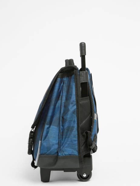 Cartable Ã  Roulettes 2 Compartiments Skooter Bleu cool claws 2451 vue secondaire 2