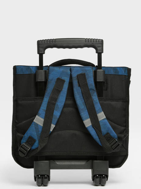 Cartable Ã  Roulettes 2 Compartiments Skooter Bleu cool claws 2451 vue secondaire 4